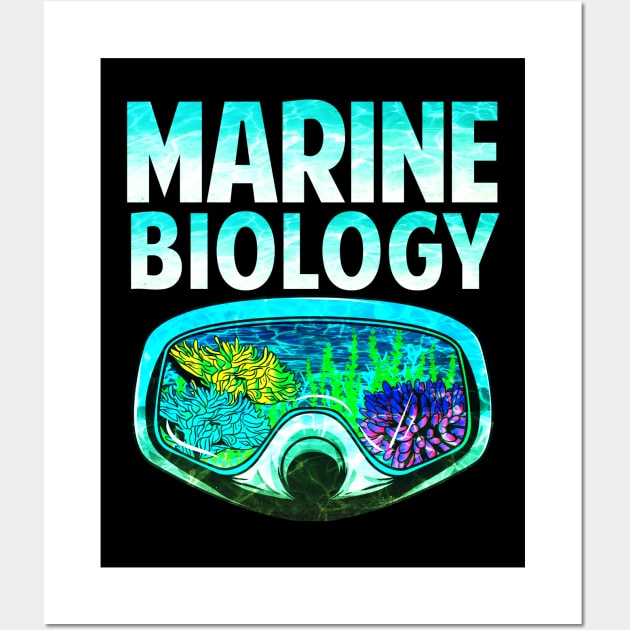 Awesome Marine Biology Underwater Biologist Wall Art by theperfectpresents